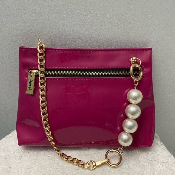Yves Saint Laurent Bags | Ysl Makeup Bag Made Into Shoulder Bag | Poshmark